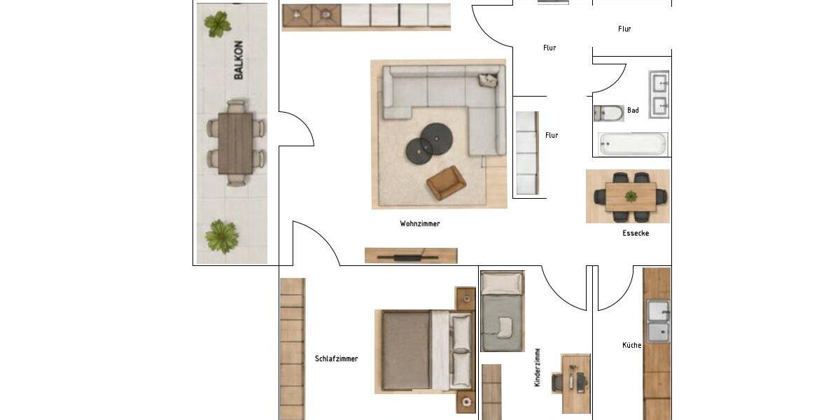 Etagenwohnung Sprockhövel - 3 Zimmer, 78 m&sup2;, 175.000&euro; | Angebot:27496414