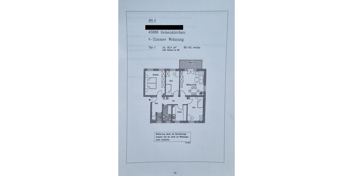 Hochparterre Gelsenkirchen Ückendorf - 4 Zimmer, 81 m&sup2;, 120.000&euro; | Angebot:27492324