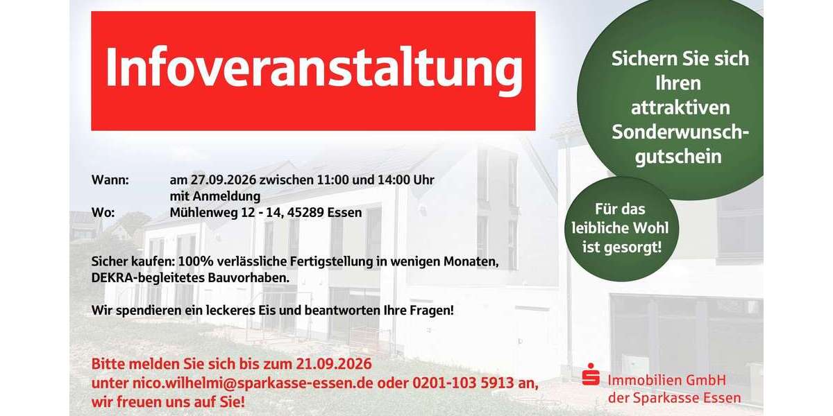 Einfamilienhaus Essen Stadtbezirk VIII - 5.5 Zimmer, 153 m&sup2;, 766.000&euro; | Angebot:18300149