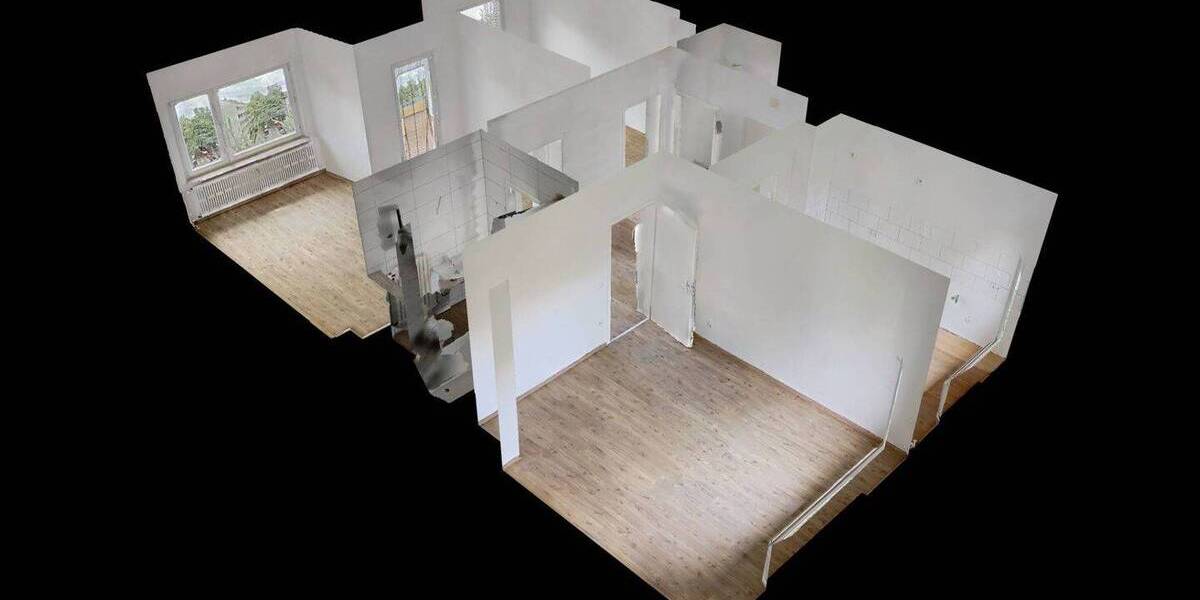 Etagenwohnung Duisburg Mittelmeiderich - 3 Zimmer, 74 m&sup2;, 529&euro; | Angebot:26929263
