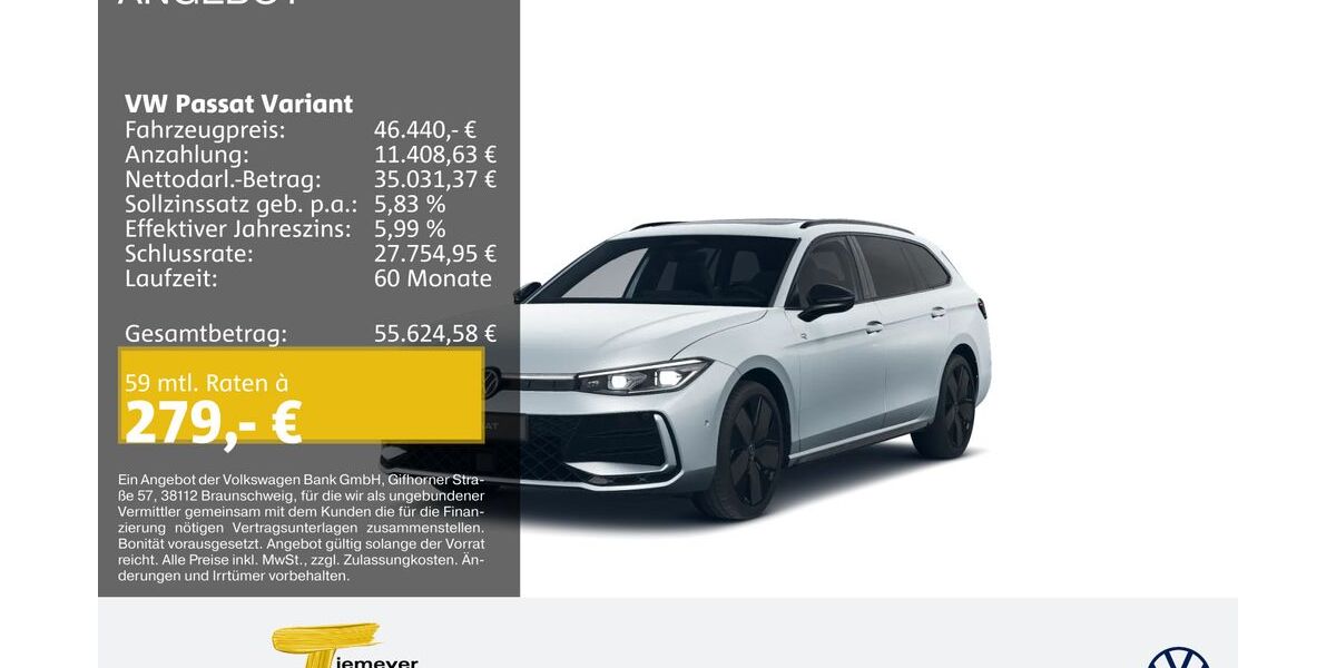 VW Passat Variant 2.998 km 45.980 &euro; Bochum 44892