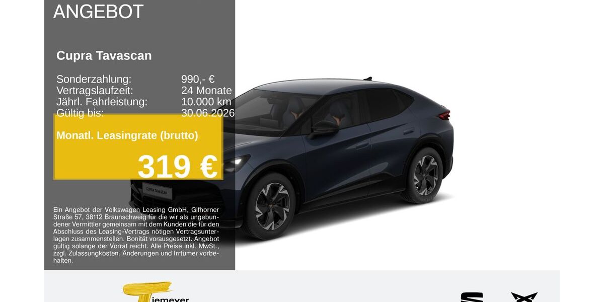 Cupra Tavascan 16.560 km 40.660 &euro; Duisburg 47059