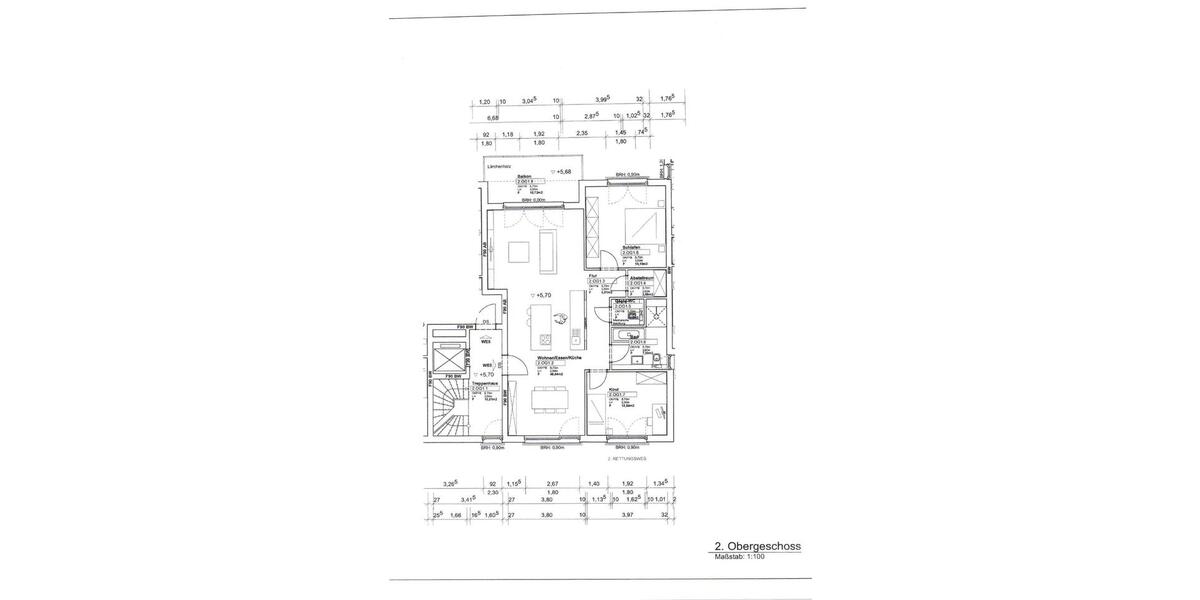 Etagenwohnung Wuppertal Gemarkung Ronsdorf - 3 Zimmer, 99 m&sup2;, 1.250&euro; | Angebot:26461461