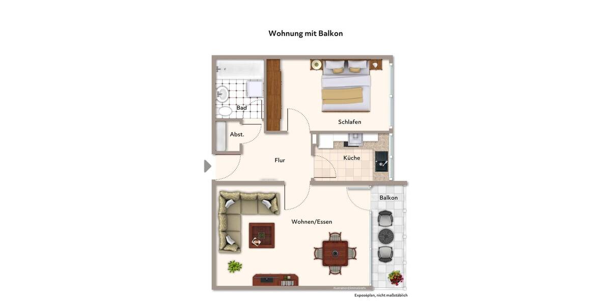 -Provisionsfrei- Wohnung mit Balkon und Tiefgaragenstellplatz in Moers - Mitte 2026 bezugsfrei 2 zimmer
