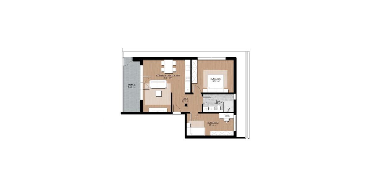 Dachgeschoßwohnung Oberhausen Alsfeld - 3 Zimmer, 75 m&sup2;, 1.000&euro; | Angebot:24771166