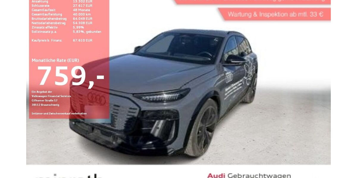 Audi Q6 e-tron 13.553 km 66.110 &euro; Moers-Hülsdonk 47441