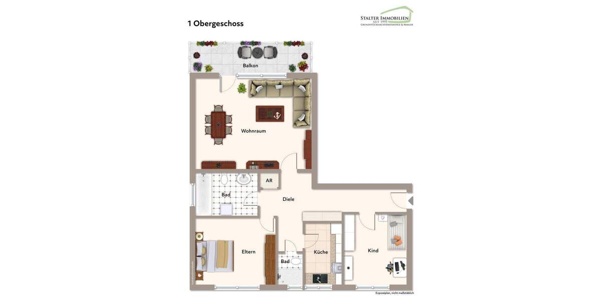 Etagenwohnung Hattingen - 3 Zimmer, 96 m&sup2;, 239.000&euro; | Angebot:25687031