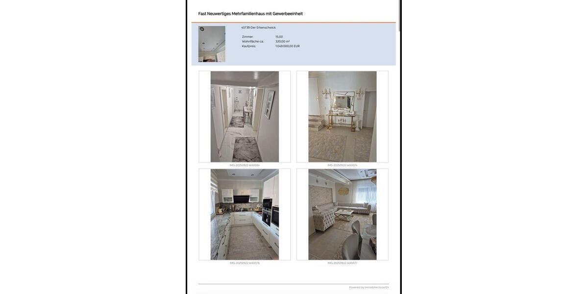 Mehrfamilienhaus, Wohnhaus Oer-Erkenschwick Erkenschwick - 15 Zimmer, 320 m&sup2;, 1.049.000&euro; | Angebot:27487032