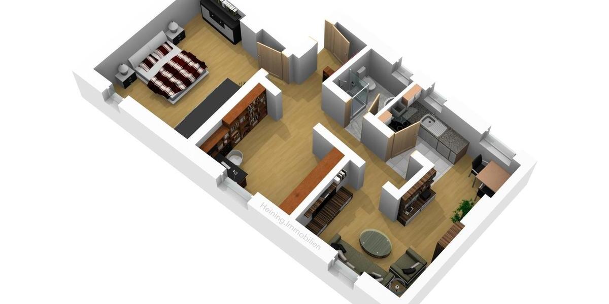 Komplett sanierte DG-Wohnung im Altbau (mit moderner Einbauküche) 3 zimmer