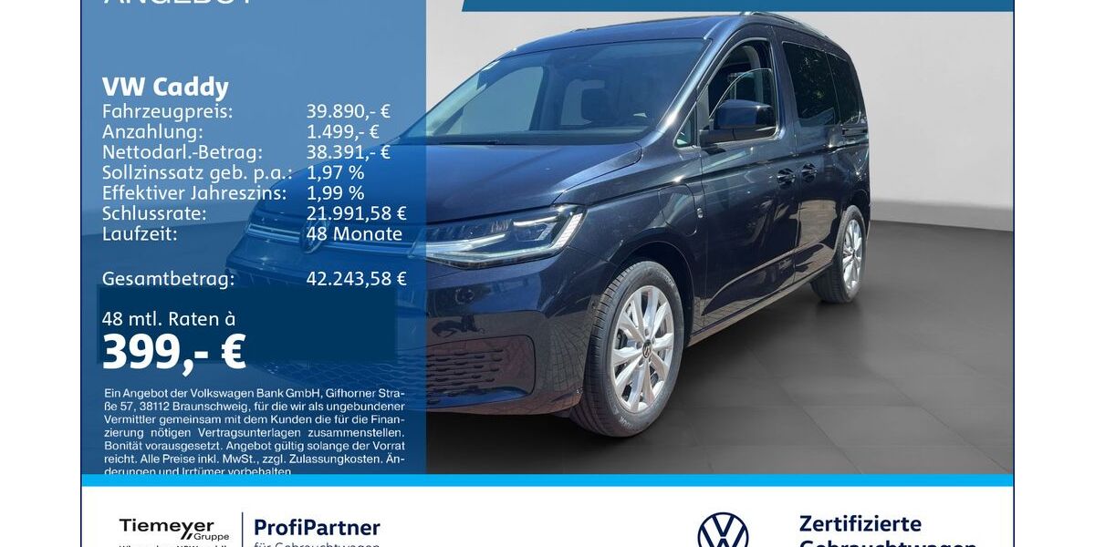 VW Caddy 9.257 km 39.270 &euro; Recklinghausen 45663