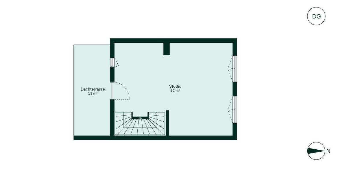 Doppelhaushälfte in ruhiger Feldrandlage mit Dachterrasse und Dachstudio 4 zimmer
