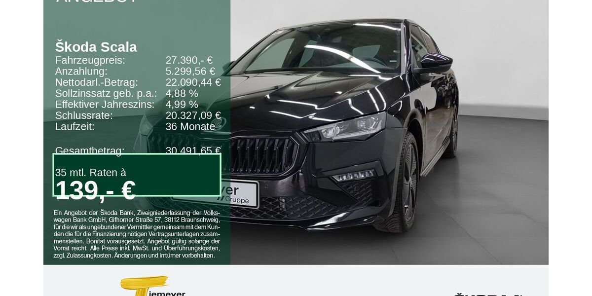 Skoda Scala 26.478 km 27.390 &euro; Bochum 44809
