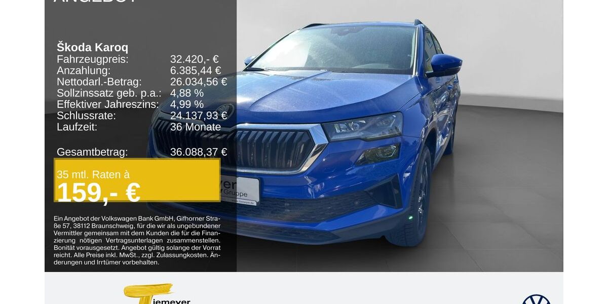 Skoda Karoq 7.610 km 32.420 &euro; Oberhausen 46047