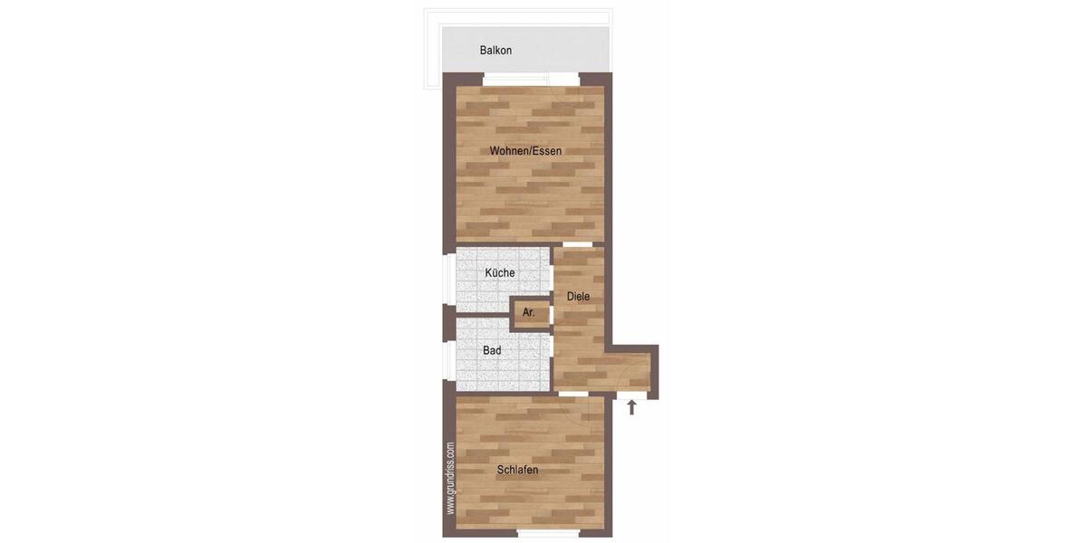 Etagenwohnung Mülheim an der Ruhr Dümpten - 2 Zimmer, 65 m&sup2;, 189.000&euro; | Angebot:27453451