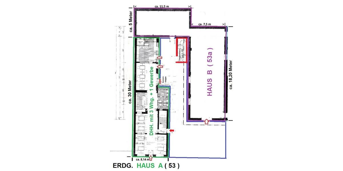 Teil 1 von WOHN-GESCHÄFTSHAUS am LINKEN NIEDERRHEIN, VON PRIVAT zimmer