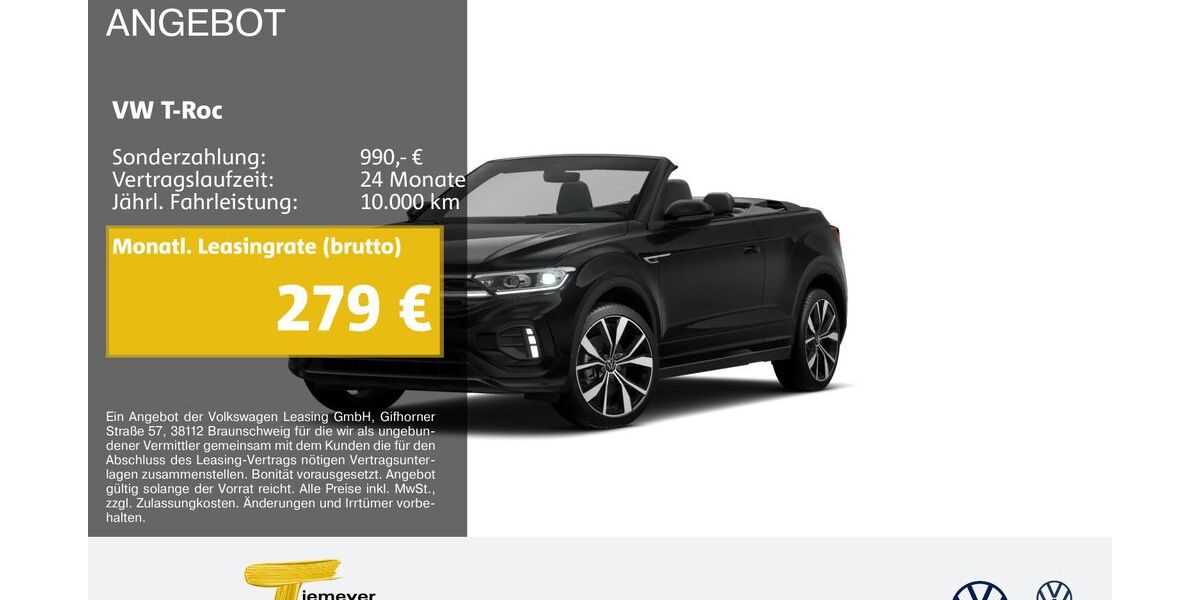 VW T-Roc 6.238 km 31.990 &euro; Marl 45770