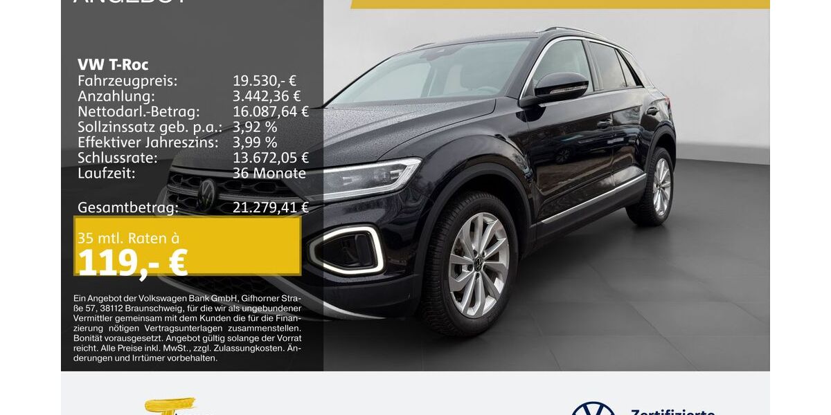 VW T-Roc 57.056 km 19.250 &euro; Duisburg 47059
