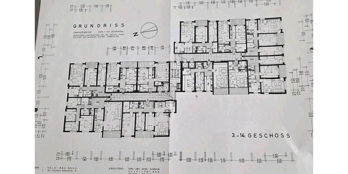 Etagenwohnung Wuppertal Eckbusch - 3 Zimmer, 98 m&sup2;, 850&euro; | Angebot:26461452