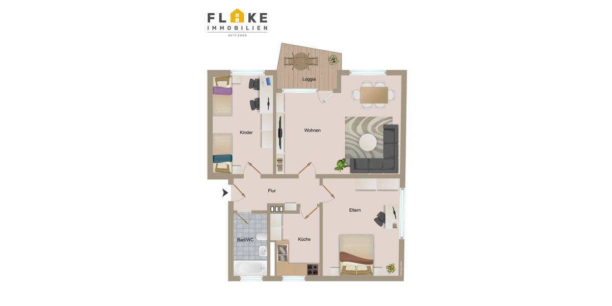 Marl-Drewer! Eigentumswohnung mit Südbalkon und eingenem Garten in gepflegter Wohneigentumsanlage. - Etagenwohnung Marl Drewer | Angebot:26962494