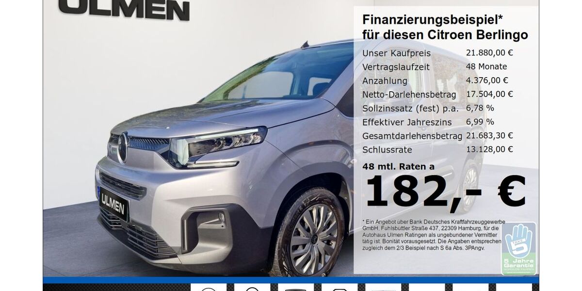 Citroen Berlingo 74.052 km 21.850 &euro; Ratingen 40880