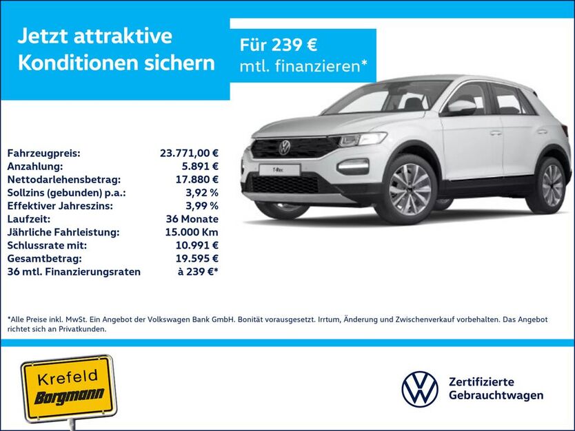VW T-Roc 64.527 km 23.771 € Krefeld 47803