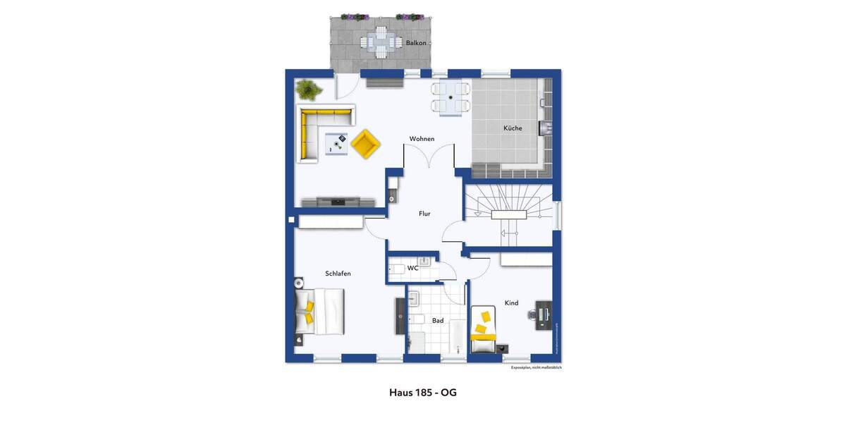 Top-Wohnung im 1. OG mit Balkon, energetisch kernsaniert 3 zimmer