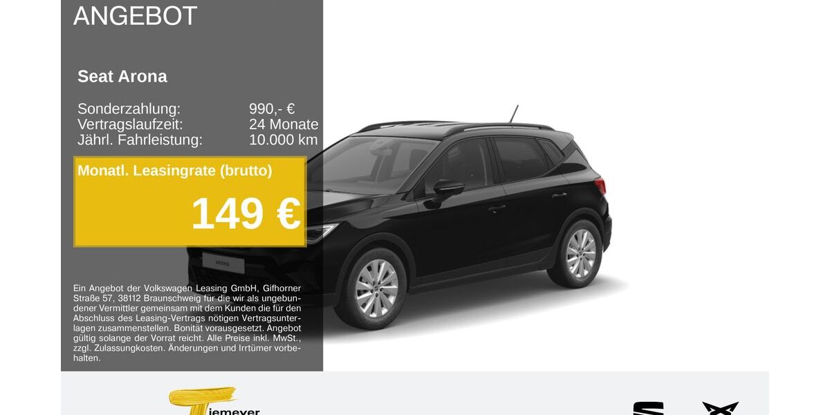 Seat Arona 17.064 km 22.160 &euro; Recklinghausen 45663
