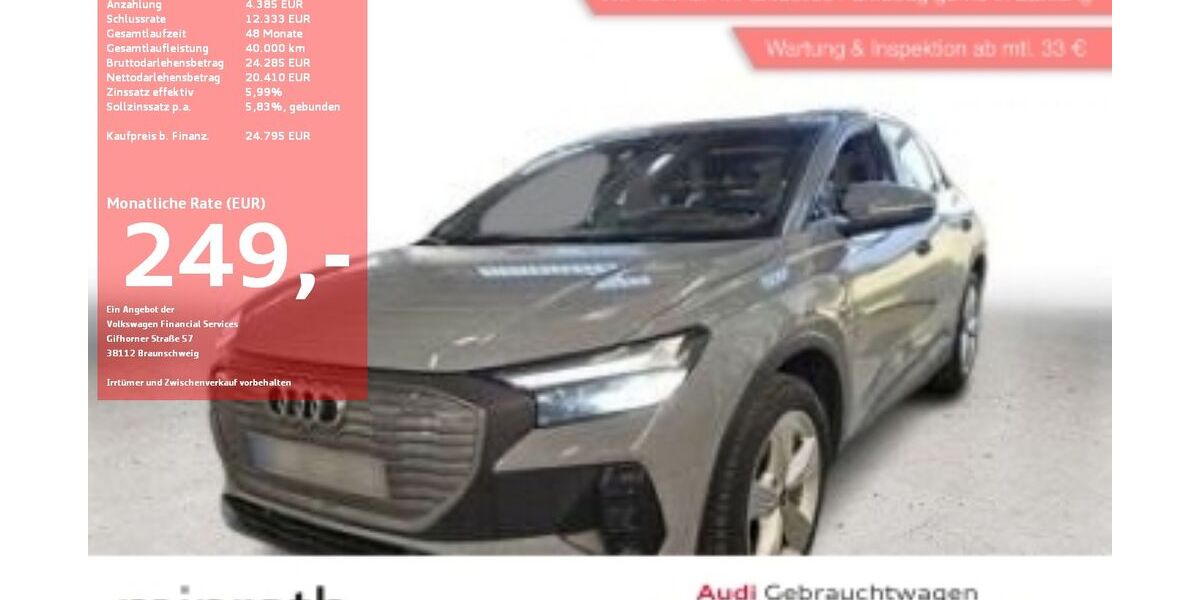 Audi Q4 e-tron 41.638 km 23.545 &euro; Moers-Hülsdonk 47441
