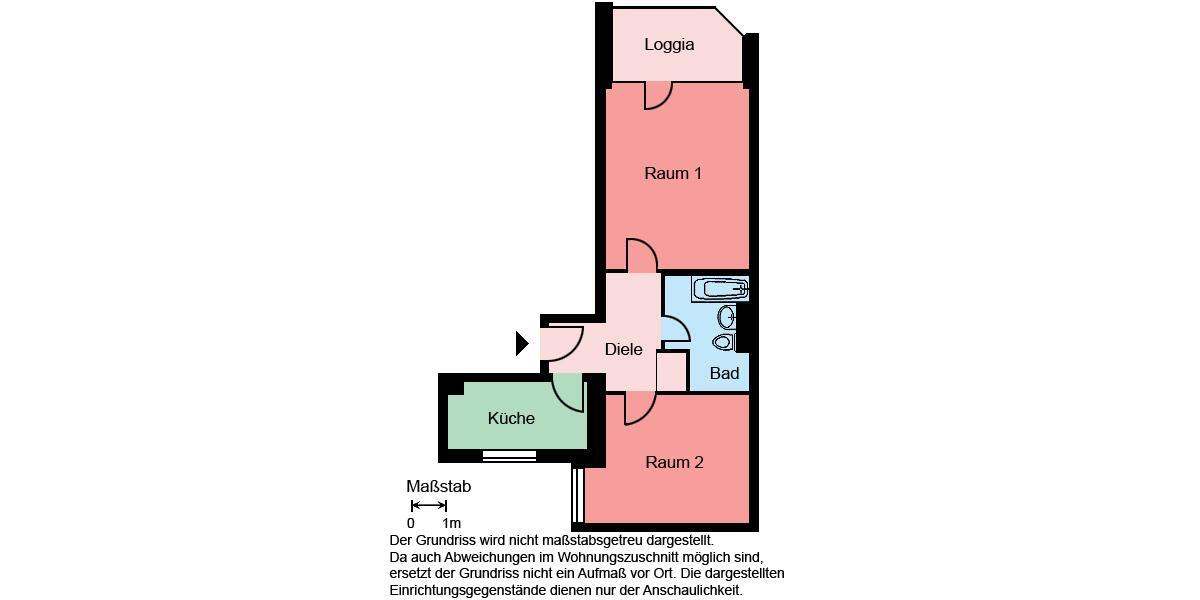 Erdgeschoßwohnung Witten - 2 Zimmer, 67 m&sup2;, 381&euro; | Angebot:25104741