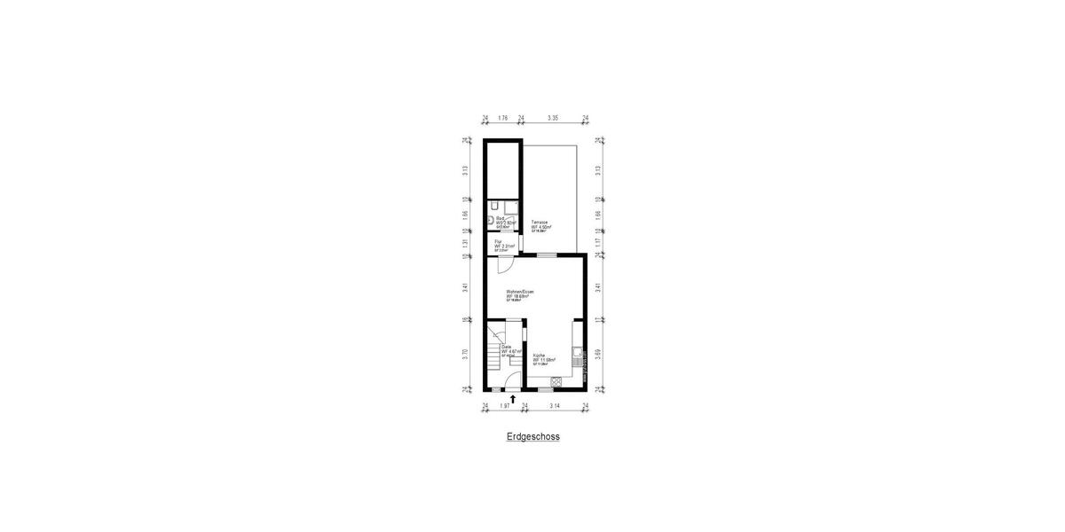 Reihenhaus Gladbeck Alt-Rentfort - 3 Zimmer, 76 m&sup2;, 175.000&euro; | Angebot:26935752