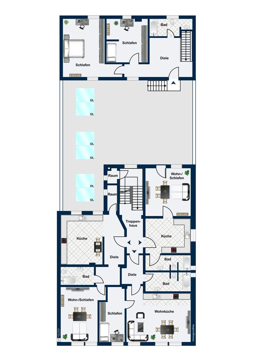 Frisch Saniertes Wohn u. Geschäftshaus mit 8 WE+ Gewerbeeinheit in der Innenstadt von Marl-Hüls! zimmer