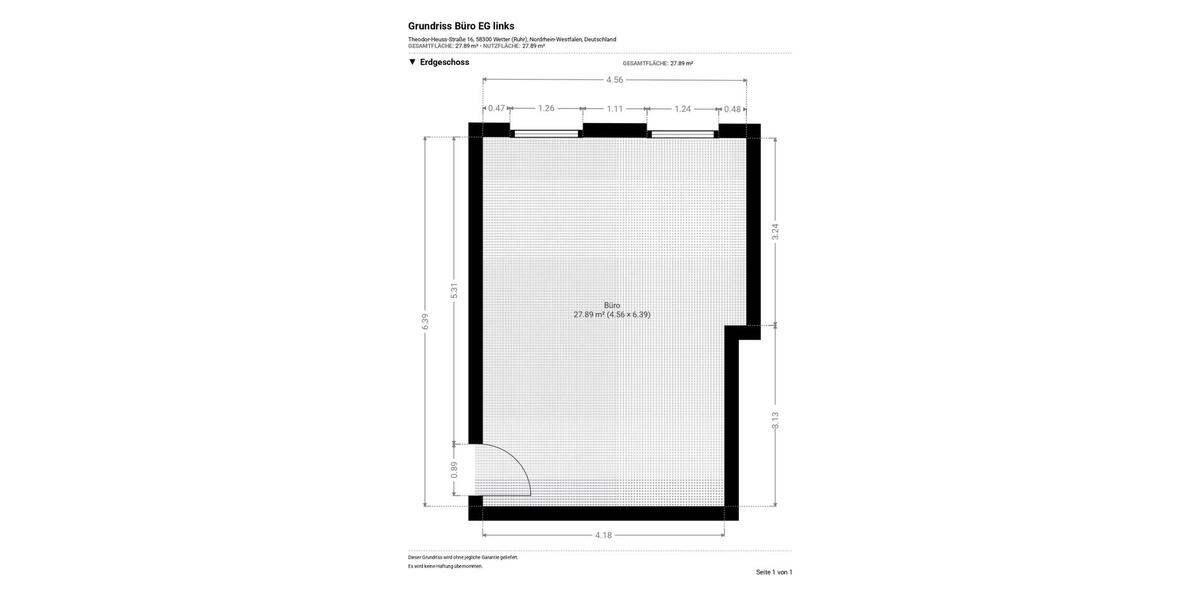 Exklusives Einzelbüro in repräsentativer Jugendstilvilla - WC - TOP Lage zimmer