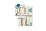 Etagenwohnung Moers Rheinkamp - 3.5 Zimmer, 65 m&sup2;, 592&euro; | Angebot:26702984