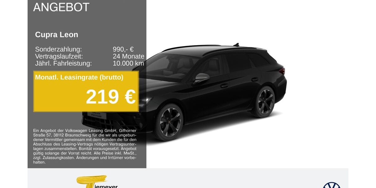 Cupra Leon 26.724 km 30.730 &euro; Oberhausen 46047