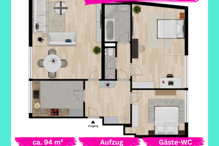 Wohnung Essen Frillendorf - 3 Zimmer, 94 m&sup2;, 189.000&euro; | Angebot:27169216