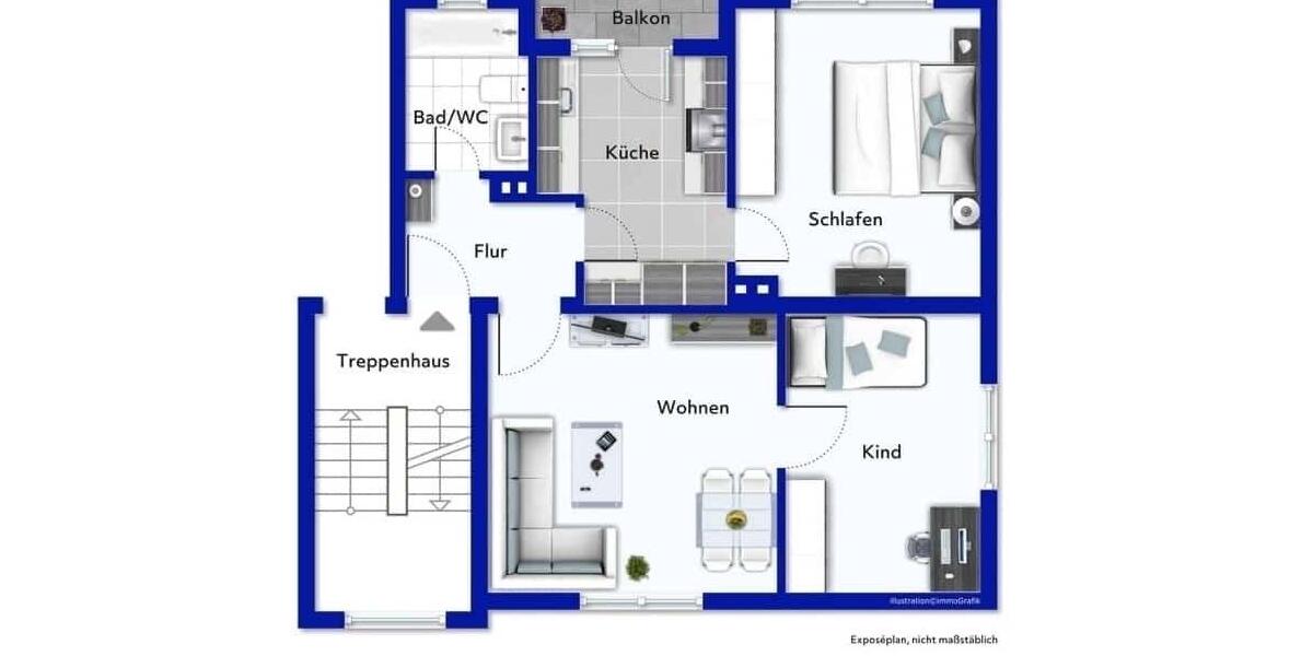 Erdgeschoßwohnung Duisburg Rheinhausen - 3.5 Zimmer, 60 m&sup2;, 220.000&euro; | Angebot:23581826