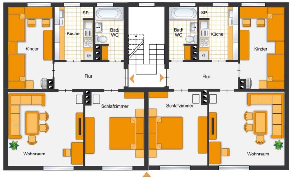 Herne: Vollmöblierte 2Zi Wohnung 3 zimmer