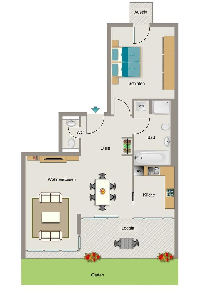 Wohnen bei VIVAWEST mit erneuerbaren Energien. zimmer