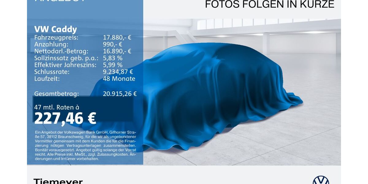 VW Caddy 52.711 km 17.880 &euro; Gelsenkirchen 45888