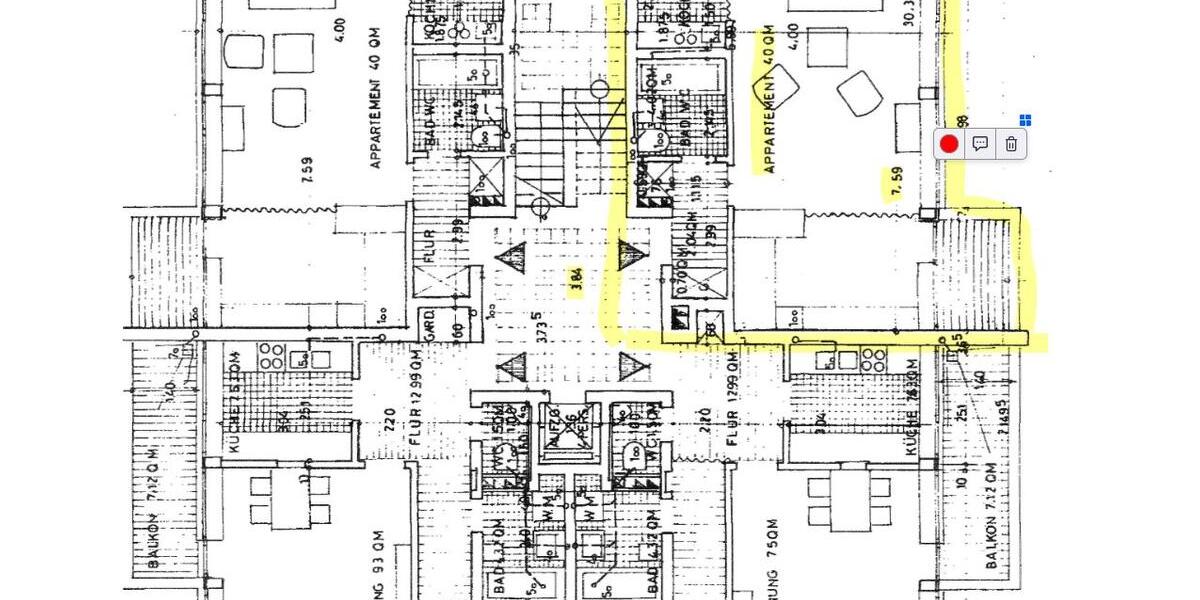 Etagenwohnung Ratingen - 1 Zimmer, 40 m&sup2;, 168.000&euro; | Angebot:27459246