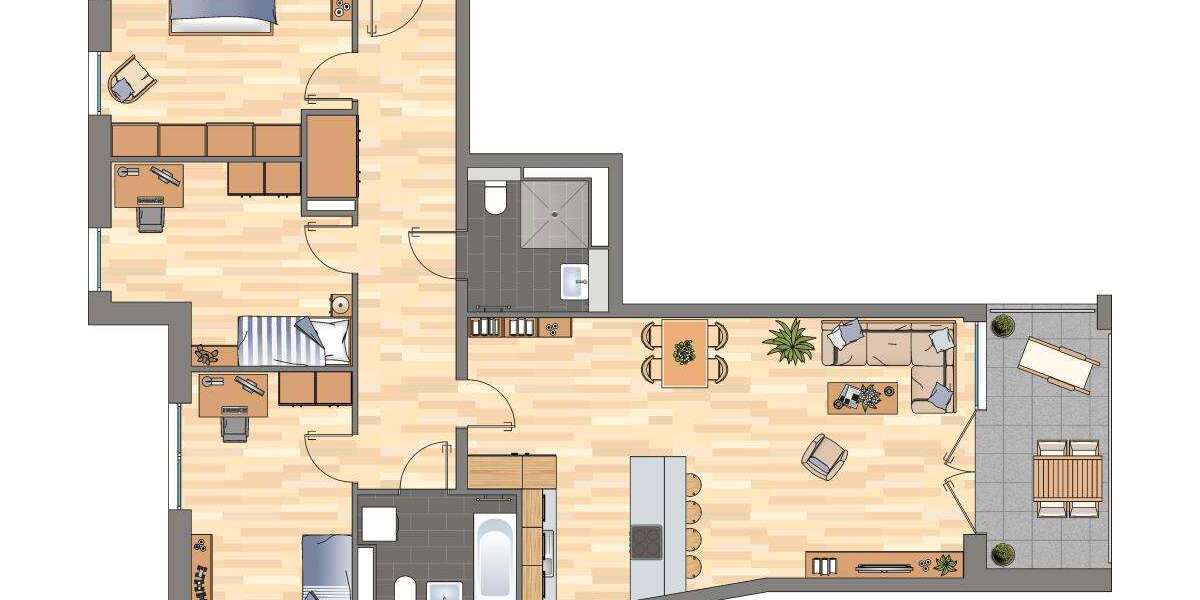 Etagenwohnung Essen Südviertel - 4 Zimmer, 118 m&sup2;, 1.479&euro; | Angebot:27485752