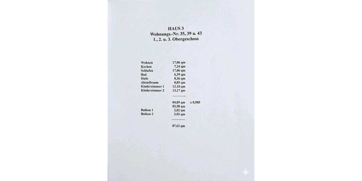 Etagenwohnung Velbert Velbert-Mitte - 3 Zimmer, 86 m&sup2;, 249.500&euro; | Angebot:27446986