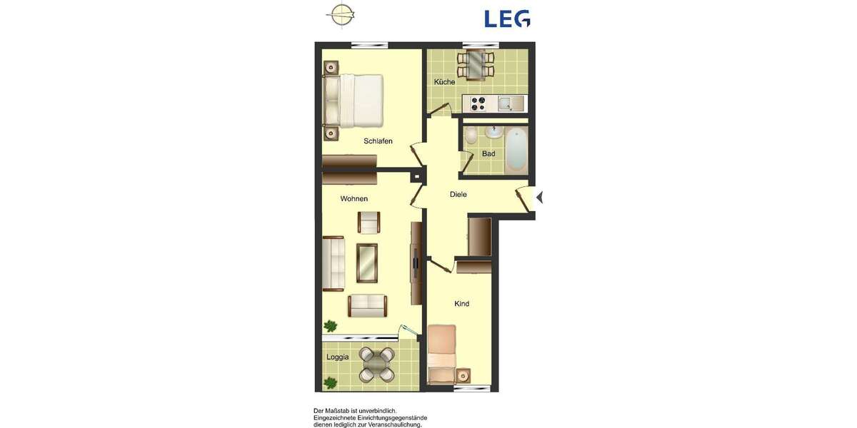 Wohnung zum Mieten in Ratingen 717 € 68.25 m² 2.5 zimmer