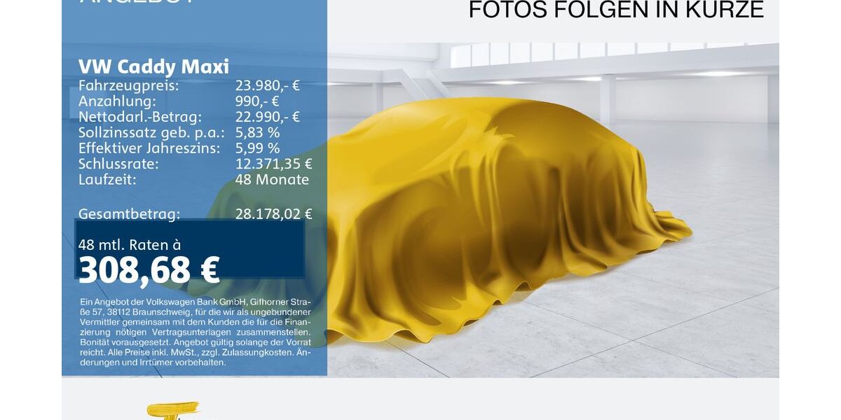 VW Caddy Maxi 68.293 km 23.980 &euro; Castrop-Rauxel 44575