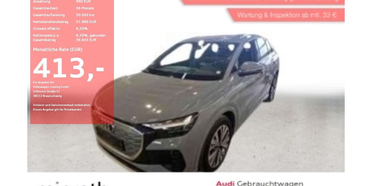 Audi Q4 e-tron 82.982 km 31.380 &euro; Moers-Hülsdonk 47441