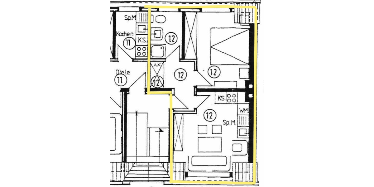 1,5-Zimmer-Dachgeschosswohnung in Bochum-Werne 1.5 zimmer