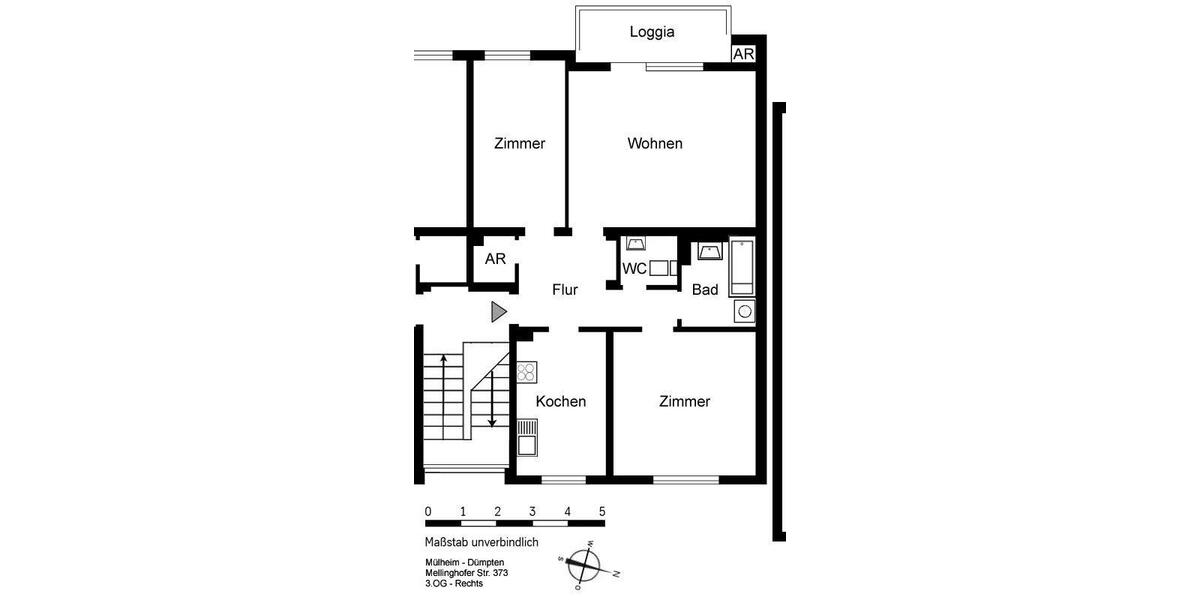 *** Attraktive 3-Zi.-Whg. mit Balkon! Erstbezug nach Sanierung! *** 3 zimmer