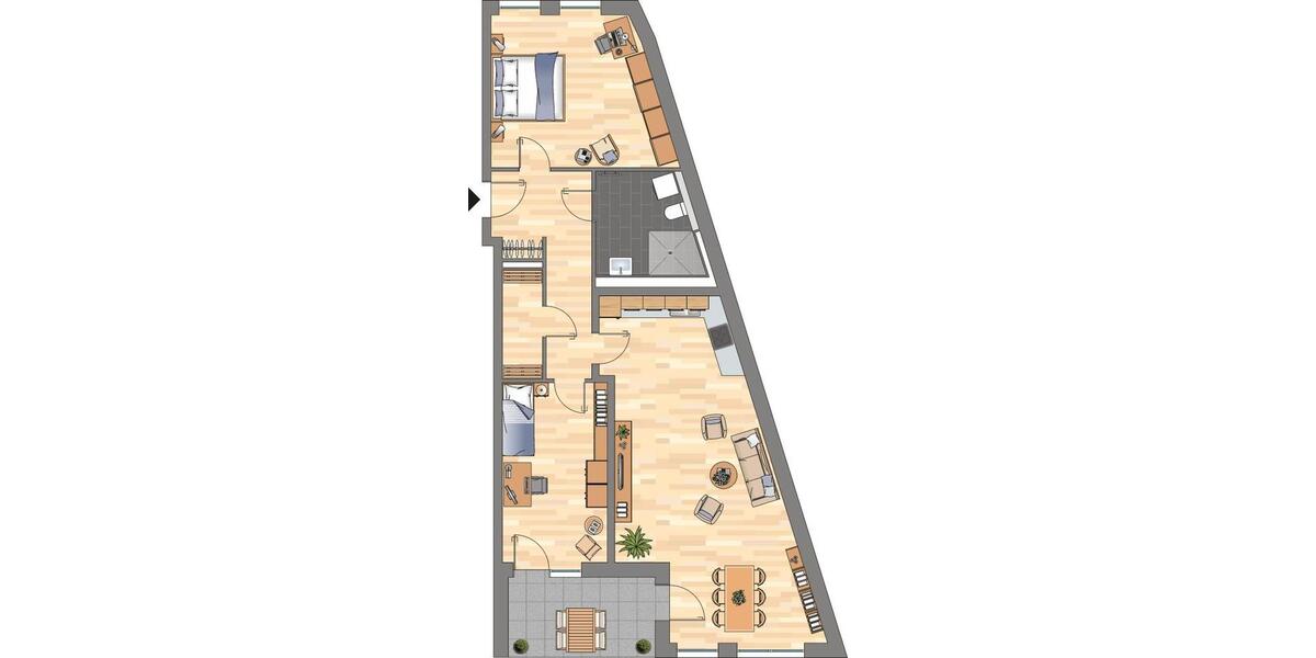 Etagenwohnung Essen Südviertel - 3 Zimmer, 99 m&sup2;, 1.239&euro; | Angebot:26223179