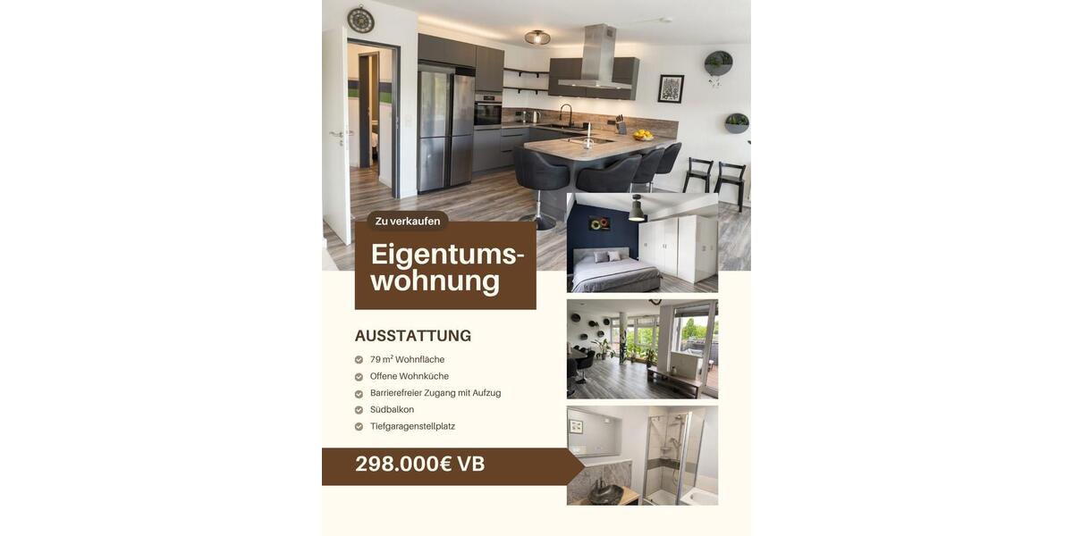 Etagenwohnung Wuppertal Gemarkung Ronsdorf - 2.5 Zimmer, 80 m&sup2;, 298.000&euro; | Angebot:27413709