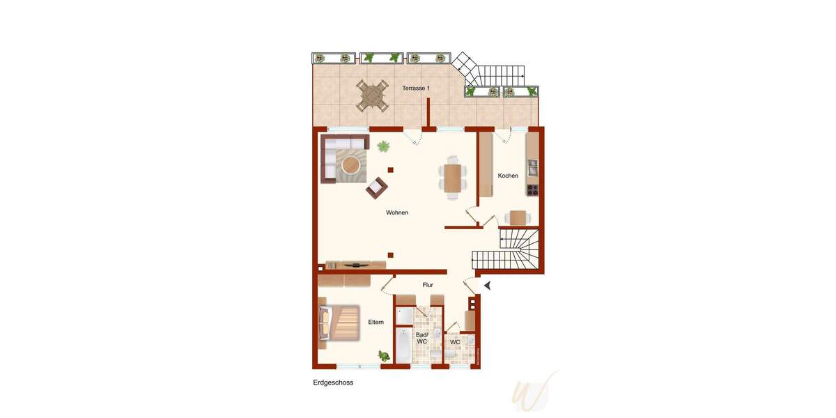 Top Wohnung mit Garten, Terrrasse, Balkon, Wellnessoase -Seltenheit 4 zimmer